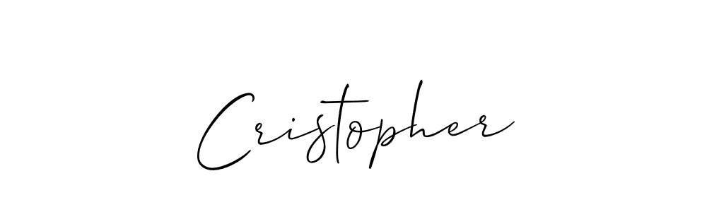 Create a beautiful signature design for name Cristopher. With this signature (Allison_Script) fonts, you can make a handwritten signature for free. Cristopher signature style 2 images and pictures png