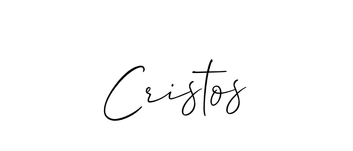 How to make Cristos signature? Allison_Script is a professional autograph style. Create handwritten signature for Cristos name. Cristos signature style 2 images and pictures png