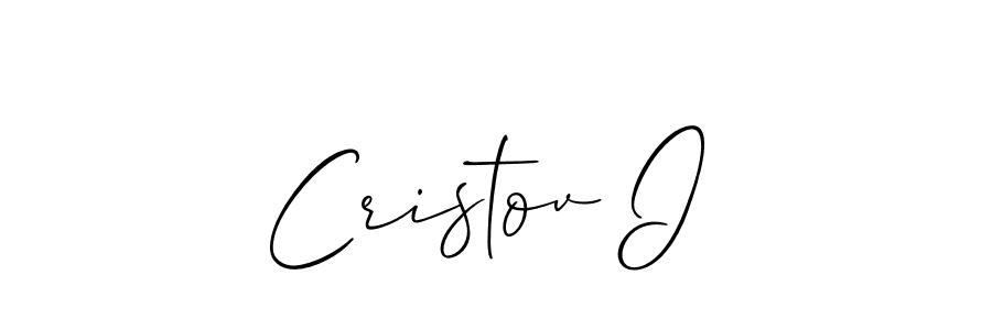 Make a beautiful signature design for name Cristov I. With this signature (Allison_Script) style, you can create a handwritten signature for free. Cristov I signature style 2 images and pictures png