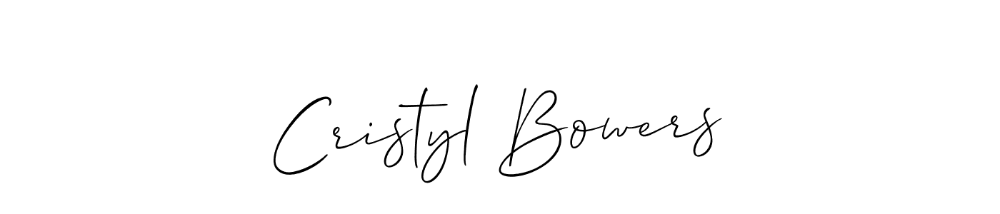 This is the best signature style for the Cristyl Bowers name. Also you like these signature font (Allison_Script). Mix name signature. Cristyl Bowers signature style 2 images and pictures png