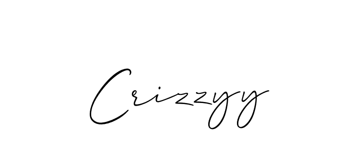 Also You can easily find your signature by using the search form. We will create Crizzyy name handwritten signature images for you free of cost using Allison_Script sign style. Crizzyy signature style 2 images and pictures png