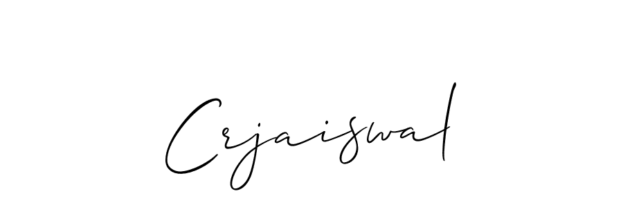 if you are searching for the best signature style for your name Crjaiswal. so please give up your signature search. here we have designed multiple signature styles  using Allison_Script. Crjaiswal signature style 2 images and pictures png