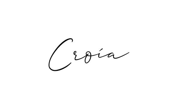 Best and Professional Signature Style for Croía. Allison_Script Best Signature Style Collection. Croía signature style 2 images and pictures png