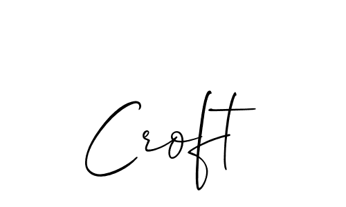 How to make Croft name signature. Use Allison_Script style for creating short signs online. This is the latest handwritten sign. Croft signature style 2 images and pictures png