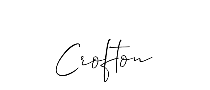 Create a beautiful signature design for name Crofton. With this signature (Allison_Script) fonts, you can make a handwritten signature for free. Crofton signature style 2 images and pictures png