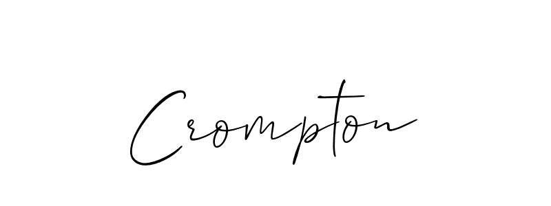 You should practise on your own different ways (Allison_Script) to write your name (Crompton) in signature. don't let someone else do it for you. Crompton signature style 2 images and pictures png