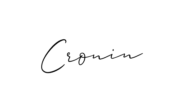 Use a signature maker to create a handwritten signature online. With this signature software, you can design (Allison_Script) your own signature for name Cronin. Cronin signature style 2 images and pictures png