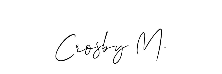 if you are searching for the best signature style for your name Crosby M.. so please give up your signature search. here we have designed multiple signature styles  using Allison_Script. Crosby M. signature style 2 images and pictures png