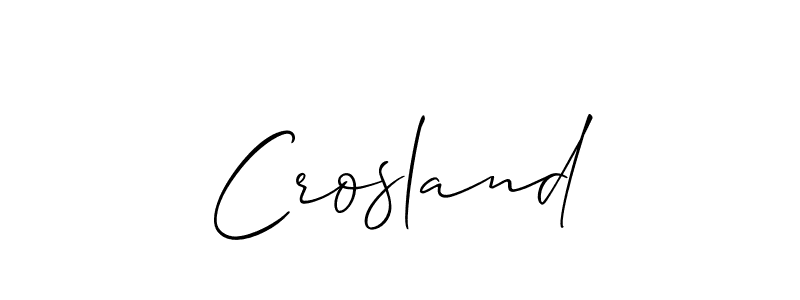 This is the best signature style for the Crosland name. Also you like these signature font (Allison_Script). Mix name signature. Crosland signature style 2 images and pictures png
