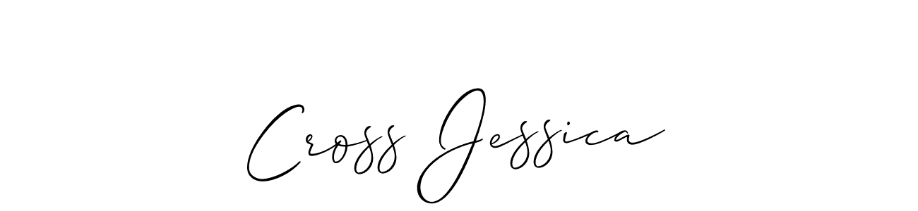 You should practise on your own different ways (Allison_Script) to write your name (Cross Jessica) in signature. don't let someone else do it for you. Cross Jessica signature style 2 images and pictures png