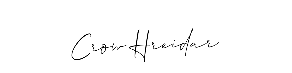 if you are searching for the best signature style for your name Crow Hreidar. so please give up your signature search. here we have designed multiple signature styles  using Allison_Script. Crow Hreidar signature style 2 images and pictures png