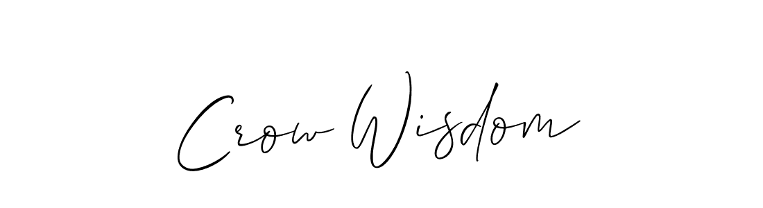 Once you've used our free online signature maker to create your best signature Allison_Script style, it's time to enjoy all of the benefits that Crow Wisdom name signing documents. Crow Wisdom signature style 2 images and pictures png