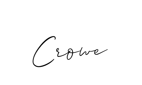 Create a beautiful signature design for name Crowe. With this signature (Allison_Script) fonts, you can make a handwritten signature for free. Crowe signature style 2 images and pictures png
