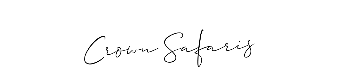 See photos of Crown Safaris official signature by Spectra . Check more albums & portfolios. Read reviews & check more about Allison_Script font. Crown Safaris signature style 2 images and pictures png