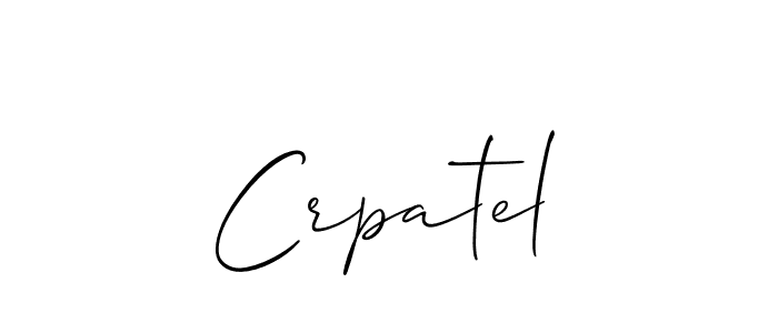 You should practise on your own different ways (Allison_Script) to write your name (Crpatel) in signature. don't let someone else do it for you. Crpatel signature style 2 images and pictures png