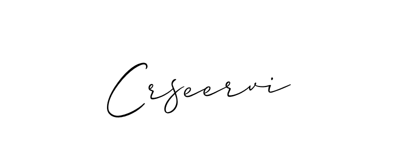 How to make Crseervi signature? Allison_Script is a professional autograph style. Create handwritten signature for Crseervi name. Crseervi signature style 2 images and pictures png