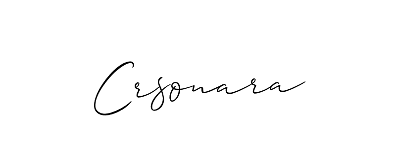 Best and Professional Signature Style for Crsonara. Allison_Script Best Signature Style Collection. Crsonara signature style 2 images and pictures png