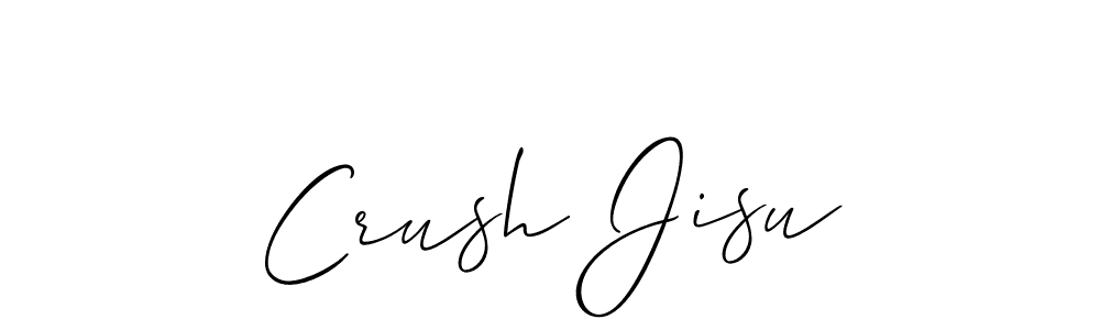 It looks lik you need a new signature style for name Crush Jisu. Design unique handwritten (Allison_Script) signature with our free signature maker in just a few clicks. Crush Jisu signature style 2 images and pictures png