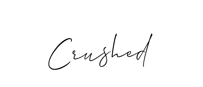 Also You can easily find your signature by using the search form. We will create Crushed name handwritten signature images for you free of cost using Allison_Script sign style. Crushed signature style 2 images and pictures png