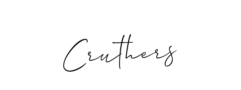 You should practise on your own different ways (Allison_Script) to write your name (Cruthers) in signature. don't let someone else do it for you. Cruthers signature style 2 images and pictures png