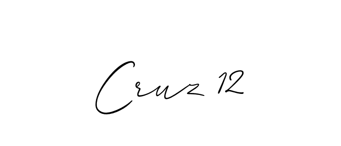 Cruz 12 stylish signature style. Best Handwritten Sign (Allison_Script) for my name. Handwritten Signature Collection Ideas for my name Cruz 12. Cruz 12 signature style 2 images and pictures png