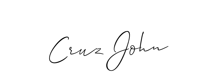 Also we have Cruz John name is the best signature style. Create professional handwritten signature collection using Allison_Script autograph style. Cruz John signature style 2 images and pictures png