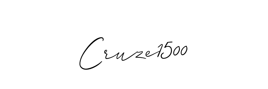 Use a signature maker to create a handwritten signature online. With this signature software, you can design (Allison_Script) your own signature for name Cruze1500. Cruze1500 signature style 2 images and pictures png