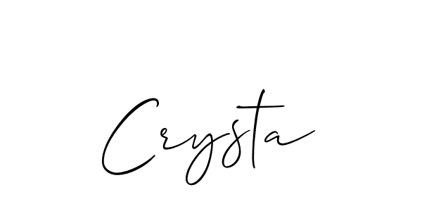 It looks lik you need a new signature style for name Crysta. Design unique handwritten (Allison_Script) signature with our free signature maker in just a few clicks. Crysta signature style 2 images and pictures png