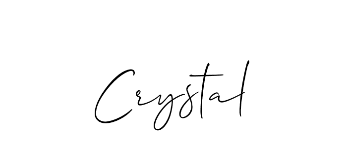 Create a beautiful signature design for name Crystal. With this signature (Allison_Script) fonts, you can make a handwritten signature for free. Crystal signature style 2 images and pictures png