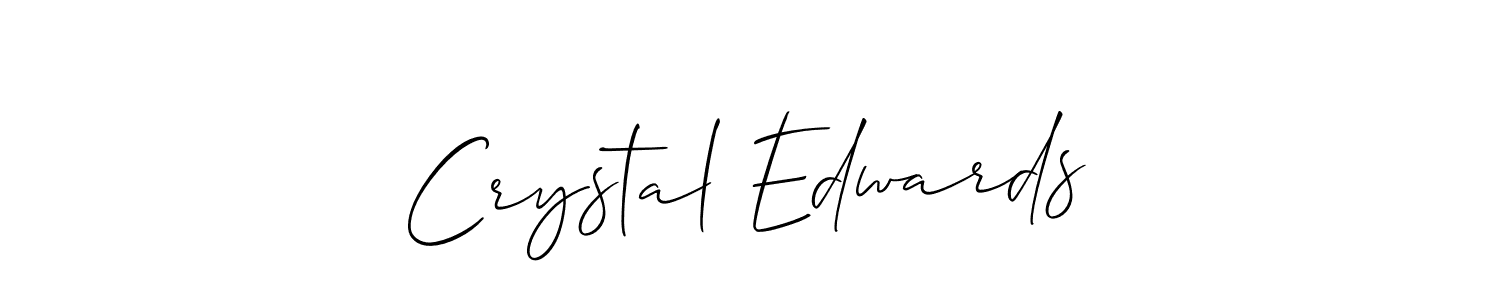 You should practise on your own different ways (Allison_Script) to write your name (Crystal Edwards) in signature. don't let someone else do it for you. Crystal Edwards signature style 2 images and pictures png