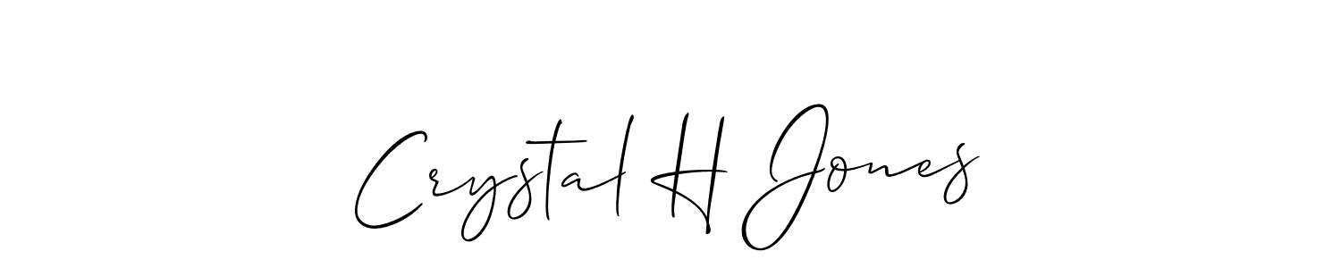 How to make Crystal H Jones signature? Allison_Script is a professional autograph style. Create handwritten signature for Crystal H Jones name. Crystal H Jones signature style 2 images and pictures png