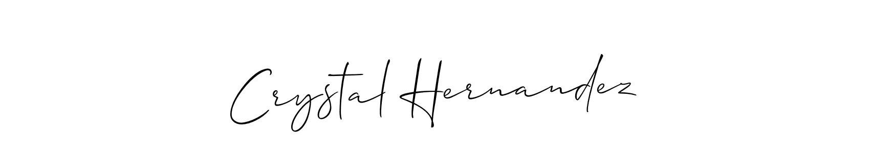 You should practise on your own different ways (Allison_Script) to write your name (Crystal Hernandez) in signature. don't let someone else do it for you. Crystal Hernandez signature style 2 images and pictures png