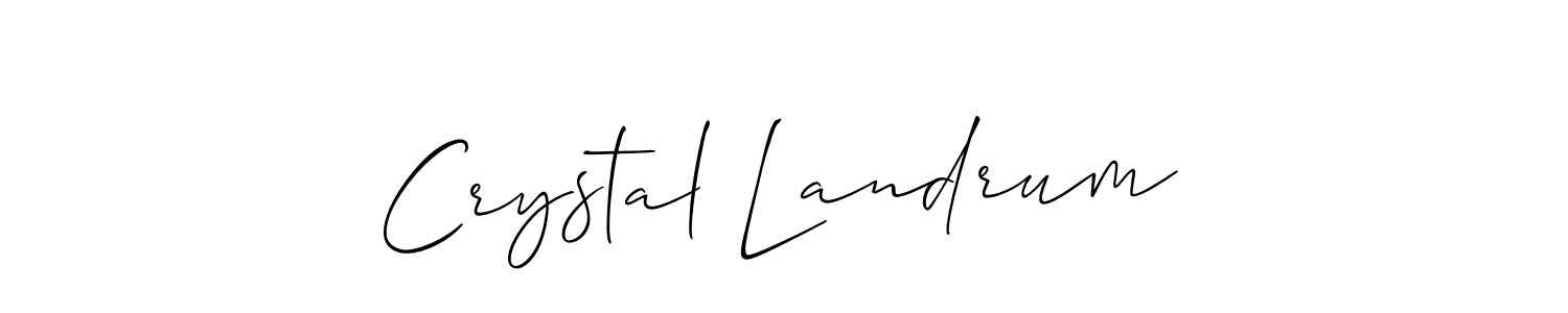 Also we have Crystal Landrum name is the best signature style. Create professional handwritten signature collection using Allison_Script autograph style. Crystal Landrum signature style 2 images and pictures png