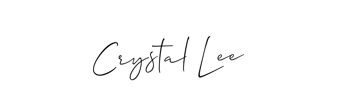 Create a beautiful signature design for name Crystal Lee. With this signature (Allison_Script) fonts, you can make a handwritten signature for free. Crystal Lee signature style 2 images and pictures png