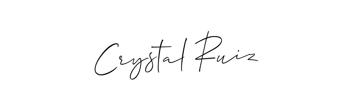 It looks lik you need a new signature style for name Crystal Ruiz. Design unique handwritten (Allison_Script) signature with our free signature maker in just a few clicks. Crystal Ruiz signature style 2 images and pictures png