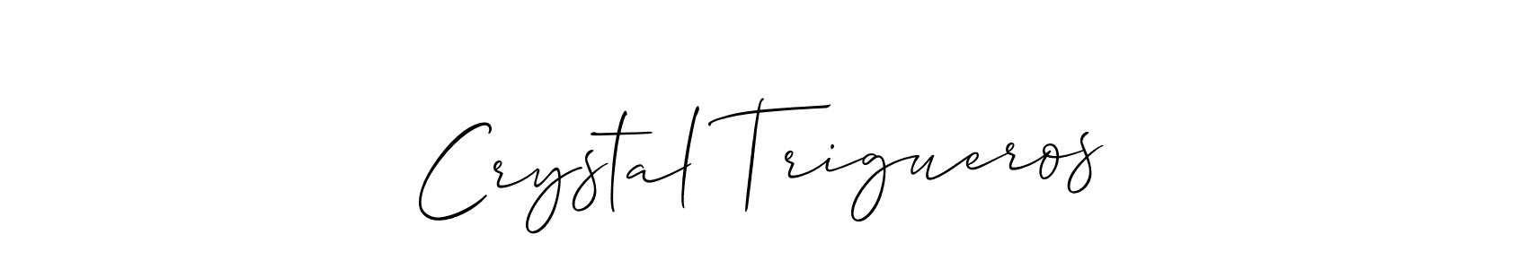 How to make Crystal Trigueros signature? Allison_Script is a professional autograph style. Create handwritten signature for Crystal Trigueros name. Crystal Trigueros signature style 2 images and pictures png