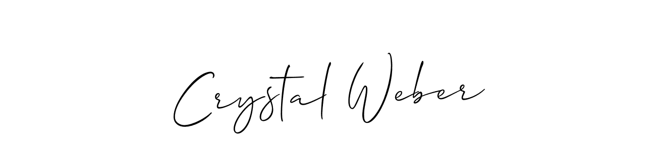 Make a beautiful signature design for name Crystal Weber. With this signature (Allison_Script) style, you can create a handwritten signature for free. Crystal Weber signature style 2 images and pictures png