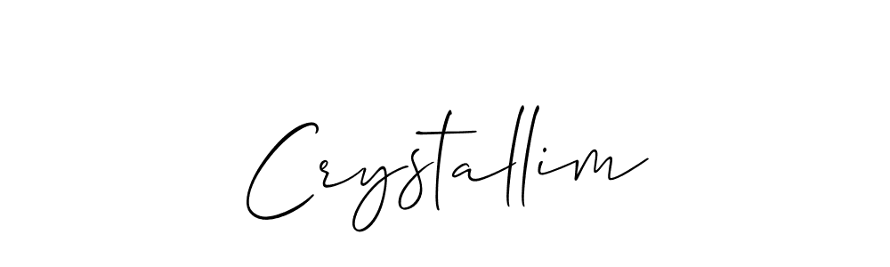 Crystallim stylish signature style. Best Handwritten Sign (Allison_Script) for my name. Handwritten Signature Collection Ideas for my name Crystallim. Crystallim signature style 2 images and pictures png