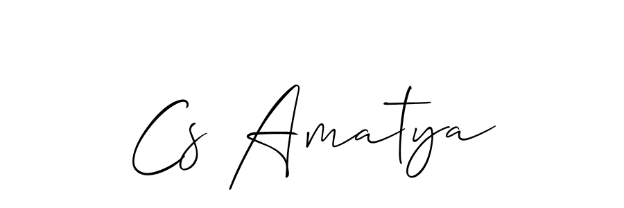 This is the best signature style for the Cs Amatya name. Also you like these signature font (Allison_Script). Mix name signature. Cs Amatya signature style 2 images and pictures png
