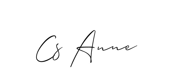 Similarly Allison_Script is the best handwritten signature design. Signature creator online .You can use it as an online autograph creator for name Cs Anne. Cs Anne signature style 2 images and pictures png