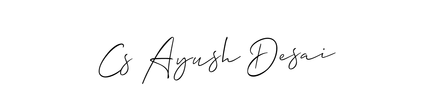 Make a beautiful signature design for name Cs Ayush Desai. Use this online signature maker to create a handwritten signature for free. Cs Ayush Desai signature style 2 images and pictures png