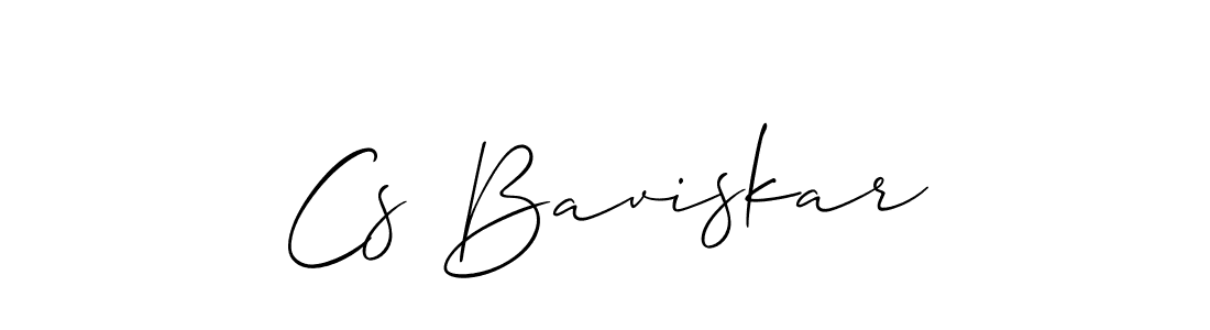 Similarly Allison_Script is the best handwritten signature design. Signature creator online .You can use it as an online autograph creator for name Cs Baviskar. Cs Baviskar signature style 2 images and pictures png