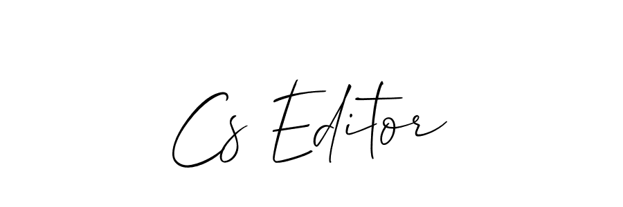 Once you've used our free online signature maker to create your best signature Allison_Script style, it's time to enjoy all of the benefits that Cs Editor name signing documents. Cs Editor signature style 2 images and pictures png