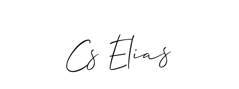 Best and Professional Signature Style for Cs Elias. Allison_Script Best Signature Style Collection. Cs Elias signature style 2 images and pictures png