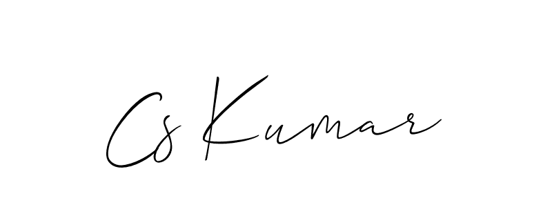 Make a short Cs Kumar signature style. Manage your documents anywhere anytime using Allison_Script. Create and add eSignatures, submit forms, share and send files easily. Cs Kumar signature style 2 images and pictures png