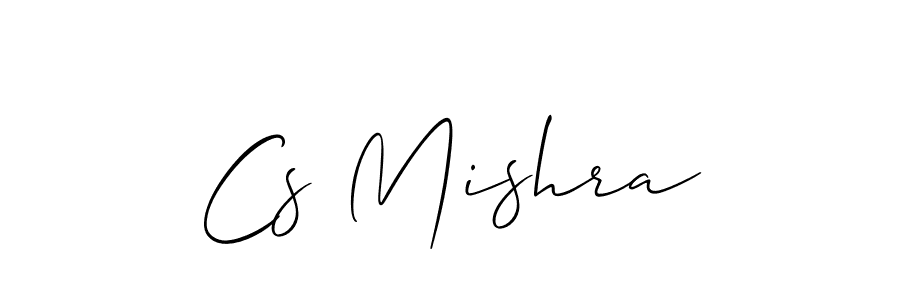Cs Mishra stylish signature style. Best Handwritten Sign (Allison_Script) for my name. Handwritten Signature Collection Ideas for my name Cs Mishra. Cs Mishra signature style 2 images and pictures png