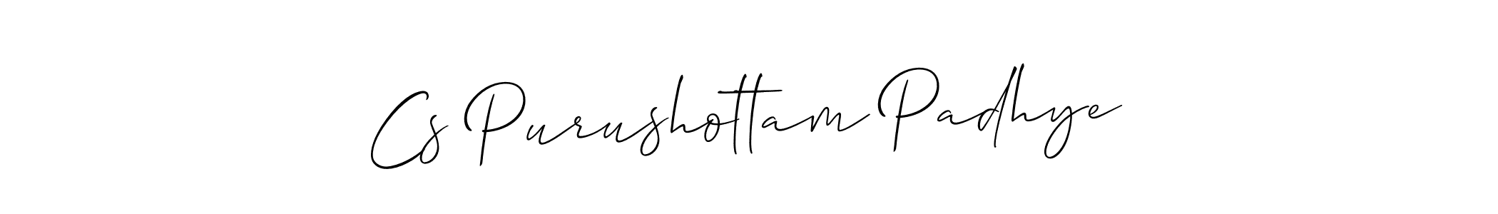 This is the best signature style for the Cs Purushottam Padhye name. Also you like these signature font (Allison_Script). Mix name signature. Cs Purushottam Padhye signature style 2 images and pictures png
