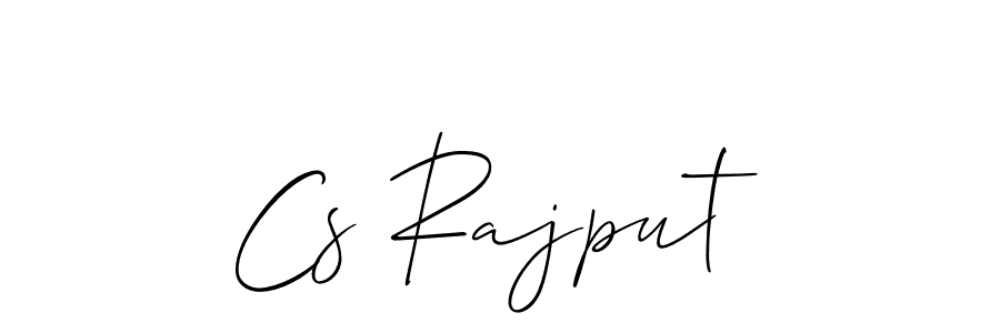 if you are searching for the best signature style for your name Cs Rajput. so please give up your signature search. here we have designed multiple signature styles  using Allison_Script. Cs Rajput signature style 2 images and pictures png
