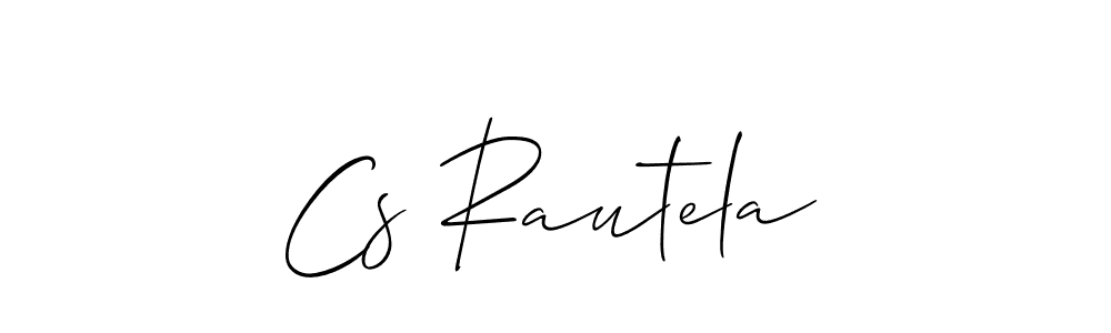 Use a signature maker to create a handwritten signature online. With this signature software, you can design (Allison_Script) your own signature for name Cs Rautela. Cs Rautela signature style 2 images and pictures png