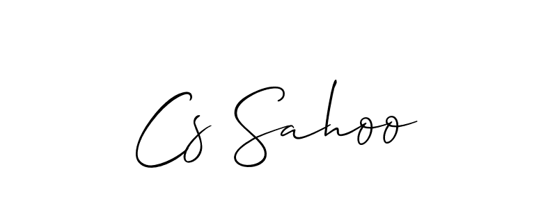 Similarly Allison_Script is the best handwritten signature design. Signature creator online .You can use it as an online autograph creator for name Cs Sahoo. Cs Sahoo signature style 2 images and pictures png